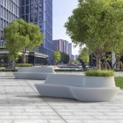 LAB23 Public Bench with Planter